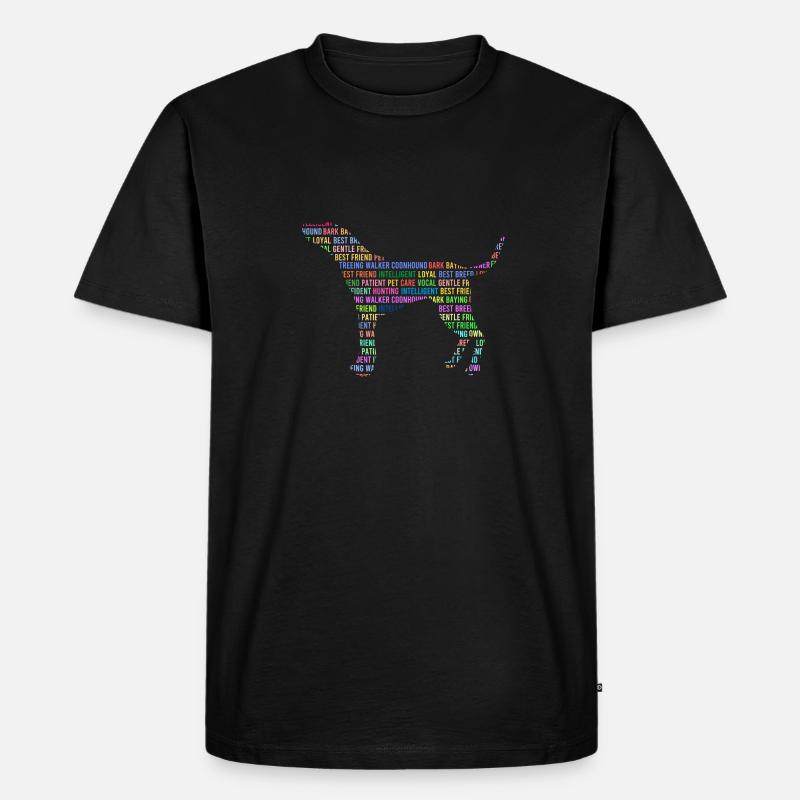 Treeing Walker Coonhound - Männer Premium Bio T-Shirt - Schwarz