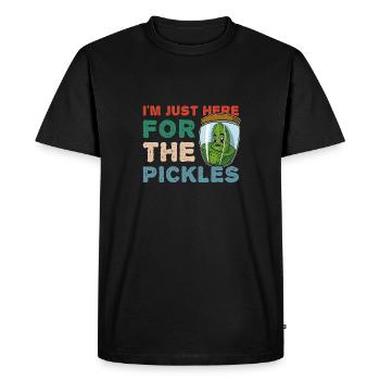 Cornichons Fruit Pickling Cucumbers Fruit Garden - Men's Premium Organic T-Shirt - black - Front - Nico (187cm)