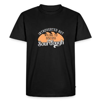 Bread Baking Baker Bakery Sourdough - Men's Premium Organic T-Shirt - black - Front - Nico (187cm)