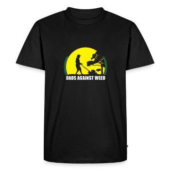 Plant Daddy Dads contre Weed Lawnmower Dad Funny - T-shirt Premium bio Homme - noir - Devant - Nico (187cm)