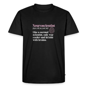 Neurologie, Infirmière, Cerveau, Neurologue - T-shirt Premium bio Homme - noir - Devant - Nico (187cm)