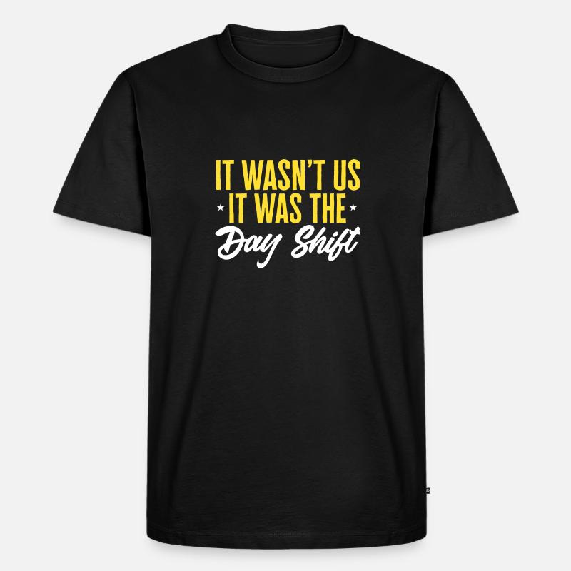 Nachtschicht Krankenschwester - Männer Premium Bio T-Shirt - Schwarz