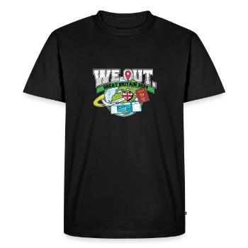 We Out Trip To Great Britain Travel Matching - Men's Premium Organic T-Shirt - black - Front - Nico (187cm)