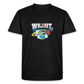 Nous voyageons au Honduras Voyage Matching Famille - T-shirt Premium bio Homme - noir - Devant - Nico (187cm)