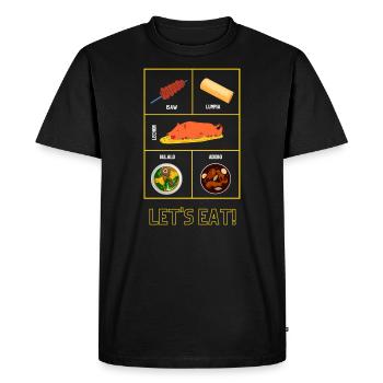 Mange de la nourriture philippine - Philippines Cadeau - T-shirt Premium bio Homme - noir - Devant - Nico (187cm)