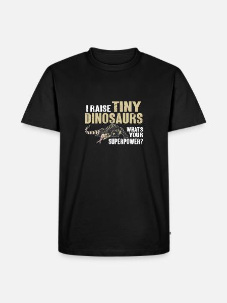 Tegu Lizard Reptile Herpetologist - Men's Premium Organic T-Shirt - black