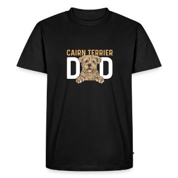 Cairn Terrier Dog - Men's Premium Organic T-Shirt - black - Front - Nico (187cm)