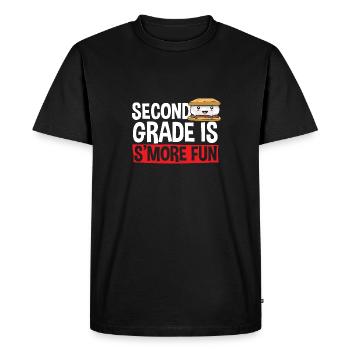 S'more Campfire Marshmallow Camping - Men's Premium Organic T-Shirt - black - Front - Nico (187cm)