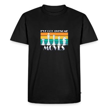 I've Got Some Awesome Moves Chess Player Gift - Men's Premium Organic T-Shirt - black - Front - Nico (187cm)