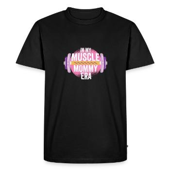 Dans mon Muscle Mommy Era Fête des Mères Personnel - T-shirt Premium bio Homme - noir - Devant - Nico (187cm)