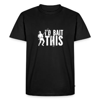 Pêche au poisson-chat Pêcheurs à la ligne - T-shirt Premium bio Homme - noir - Devant - Nico (187cm)
