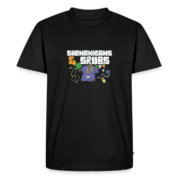 Shenanigans & Scrubs Infirmière urgente Médecin St. - T-shirt Premium bio Homme - noir - Devant - Nico (187cm)
