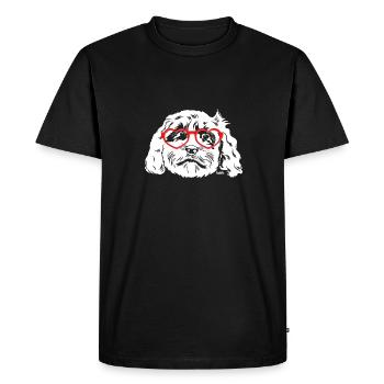 Cockapoo Dog - Men's Premium Organic T-Shirt - black - Front - Nico (187cm)