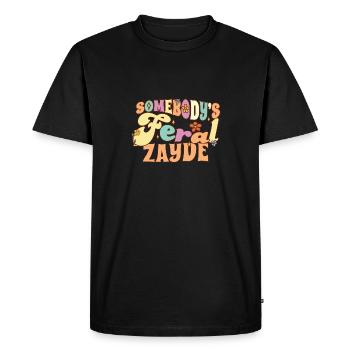 La famille du grand-père yiddish sauvage Zayde de quelqu’un - T-shirt Premium bio Homme - noir - Devant - Nico (187cm)