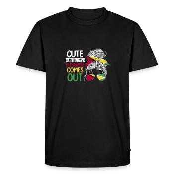 Guyana Flag Guyanese Guyana - Men's Premium Organic T-Shirt - black - Front - Nico (187cm)