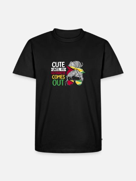 Guyana Flag Guyanese Guyana - Men's Premium Organic T-Shirt - black