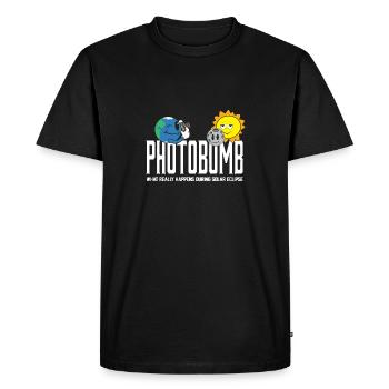 Total Solar Eclipse 2024 Totality Photobomb Sun - Men's Premium Organic T-Shirt - black - Front - Nico (187cm)