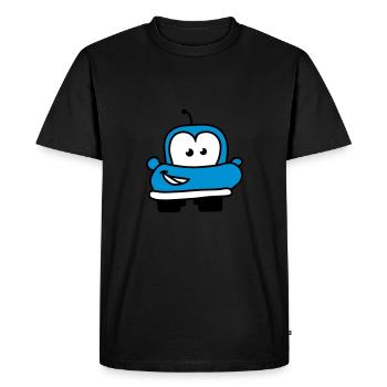 autos__funny_car_3c - Men's Premium Organic T-Shirt - black - Front - Nico (187cm)