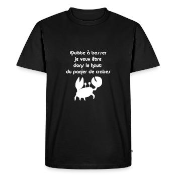 Crabe - I feel Good - T-shirt Premium bio Homme - noir - Devant - Nico (187cm)