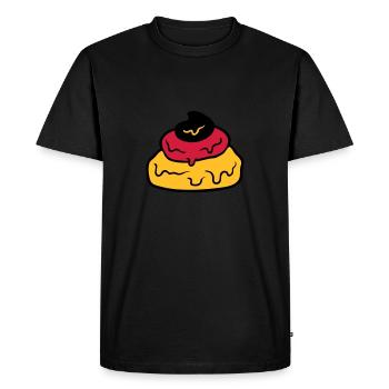 tas de merde petits tas dégoûtant 3 couleurs natio - T-shirt Premium bio Homme - noir - Devant - Nico (187cm)