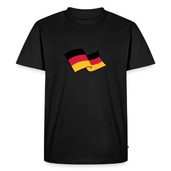 blowing wind 3 colors germany nation black red gol - Men's Premium Organic T-Shirt - black - Front - Nico (187cm)