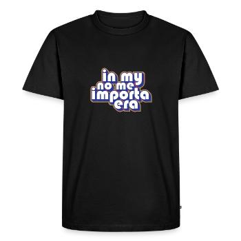Funny Spanish Gag In My No Me Importa Era I Don't - Men's Premium Organic T-Shirt - black - Front - Nico (187cm)