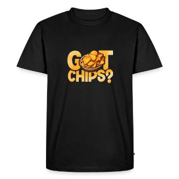 L’amateur de croustilles a obtenu des chips drôles de collations de pommes de terre - T-shirt Premium bio Homme - noir - Devant - Nico (187cm)