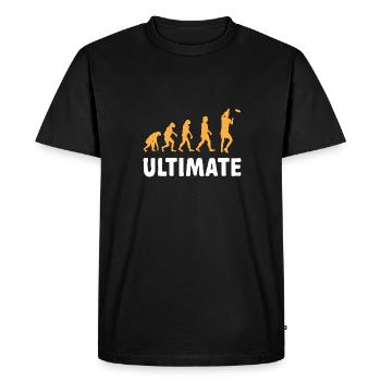 Disque de lancer de frisbee ultime - T-shirt Premium bio Homme - noir - Devant - Nico (187cm)