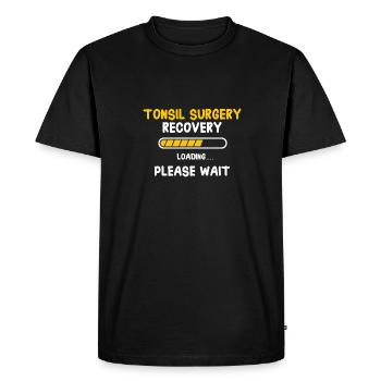 Tonsillectomy, recovery, tonsillectomy - Men's Premium Organic T-Shirt - black - Front - Nico (187cm)