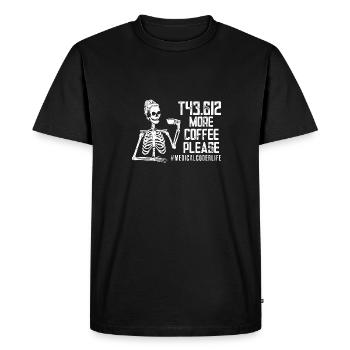 Medical Coder Coding Specialist - Men's Premium Organic T-Shirt - black - Front - Nico (187cm)