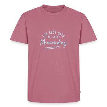 Les meilleurs jours sont passés - T-shirt Premium bio Homme - mauve - Devant - Nico (187cm)