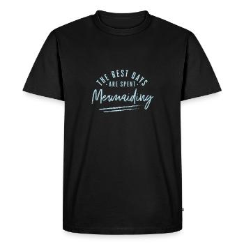 Les meilleurs jours sont passés - T-shirt Premium bio Homme - noir - Devant - Nico (187cm)