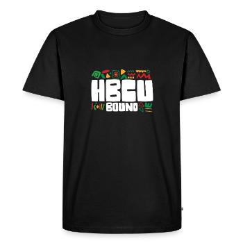 Étudiant lié à HBCU Collège historiquement noir - T-shirt Premium bio Homme - noir - Devant - Nico (187cm)
