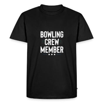 Équipe de quilles - T-shirt Premium bio Homme - noir - Devant - Nico (187cm)