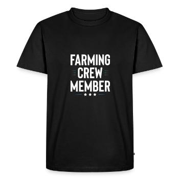 Équipe de fermiers - T-shirt Premium bio Homme - noir - Devant - Nico (187cm)