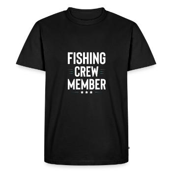 Fishing Crew - Men's Premium Organic T-Shirt - black - Front - Nico (187cm)