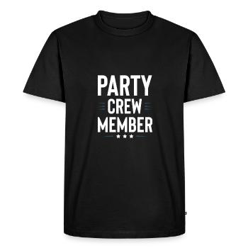 Équipe de fête - T-shirt Premium bio Homme - noir - Devant - Nico (187cm)