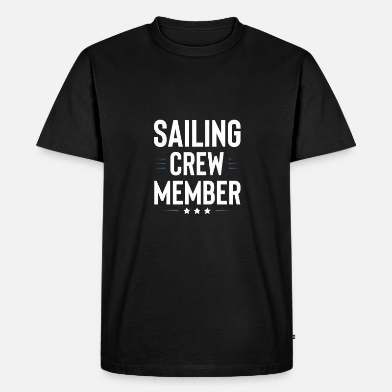 Sailing Crew - Männer Premium Bio T-Shirt - Schwarz