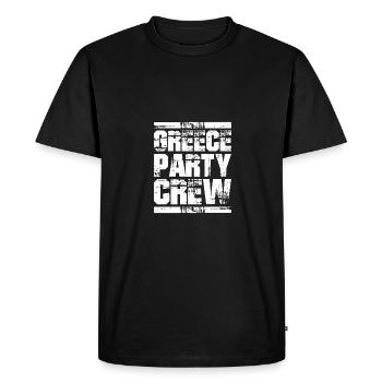 Greece Party Holiday Crew - Men's Premium Organic T-Shirt - black - Front - Nico (187cm)
