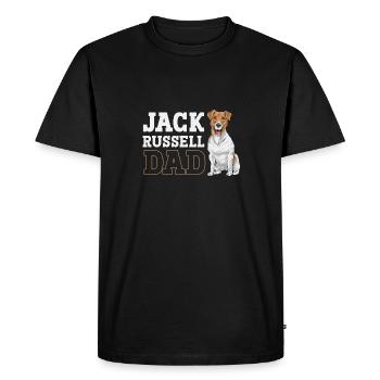 Jack Russell Terrier - T-shirt Premium bio Homme - noir - Devant - Nico (187cm)