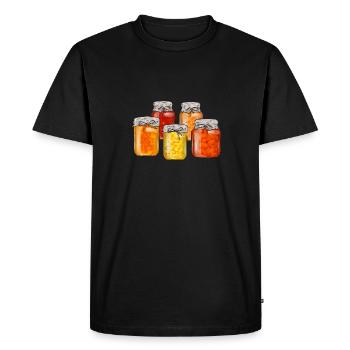 Canning, canning, canning, preserving food - Men's Premium Organic T-Shirt - black - Front - Nico (187cm)