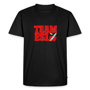 Teacher English Second Language Foreign Language - Men's Premium Organic T-Shirt - black - Front - Nico (187cm)