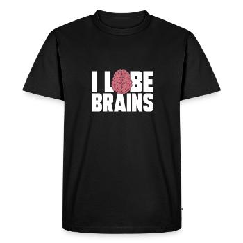 Neurologie, Infirmière, Cerveau, Neurologue - T-shirt Premium bio Homme - noir - Devant - Nico (187cm)