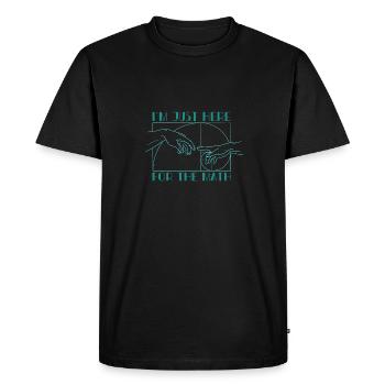 Nombres de Fibonacci Géométrie Professeur de mathématiques - T-shirt Premium bio Homme - noir - Devant - Nico (187cm)
