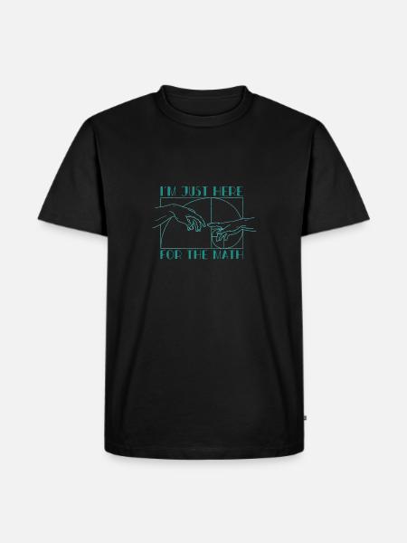 Fibonacci Numbers Geometry Math Teacher - Men's Premium Organic T-Shirt - black