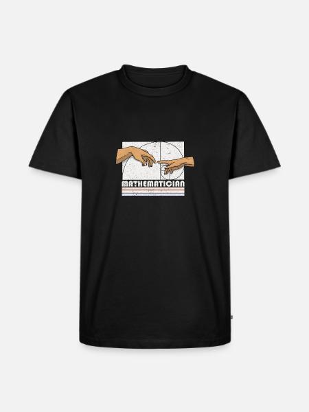 Création d’Adams Fibonacci Math Art - T-shirt Premium bio Homme - noir