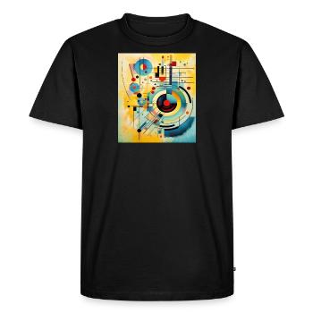 STREET ART ABSTRACTION - Men's Premium Organic T-Shirt - black - Front - Nico (187cm)