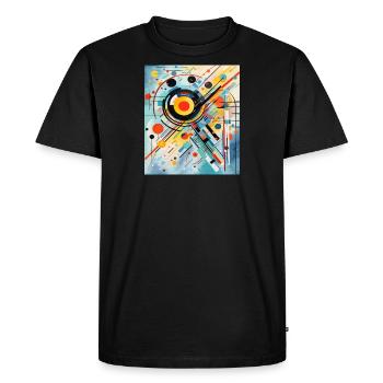 STREET ART ABSTRACTION - T-shirt Premium bio Homme - noir - Devant - Nico (187cm)