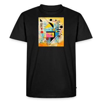 STREET ART ABSTRACTION - Men's Premium Organic T-Shirt - black - Front - Nico (187cm)