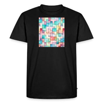 MOSAïQUE STREET ART - T-shirt Premium bio Homme - noir - Devant - Nico (187cm)